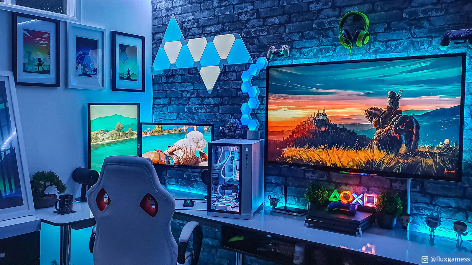 gaming computer set up